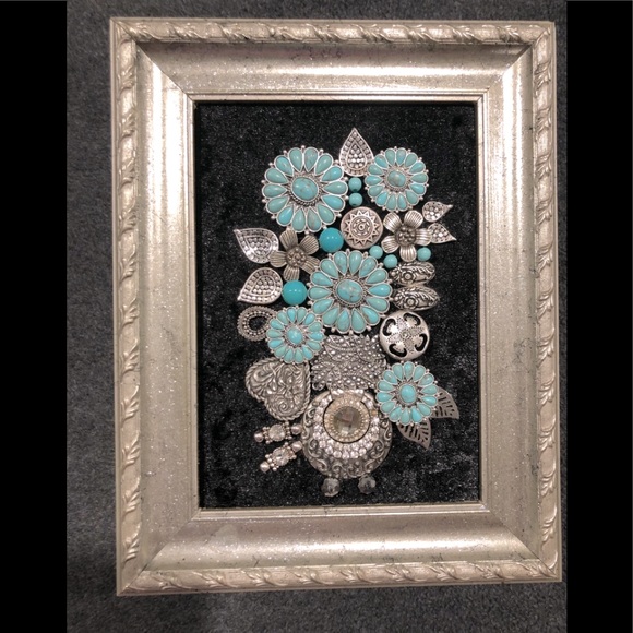 Other - FRAMED JEWELRY ART COLLAGE HANDMADE UNIQUE OOAK!!